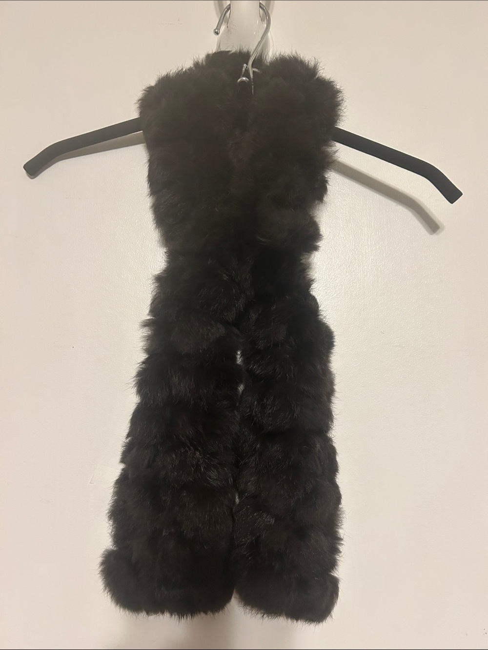 Cejon Brown Rabbit Fur Scarf Wrap